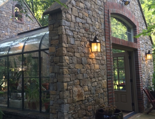 Stonework Glass Atrium